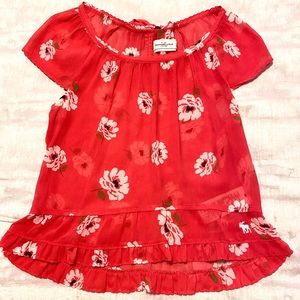 Abercrombie & Fitch Sheer Floral Blouse
